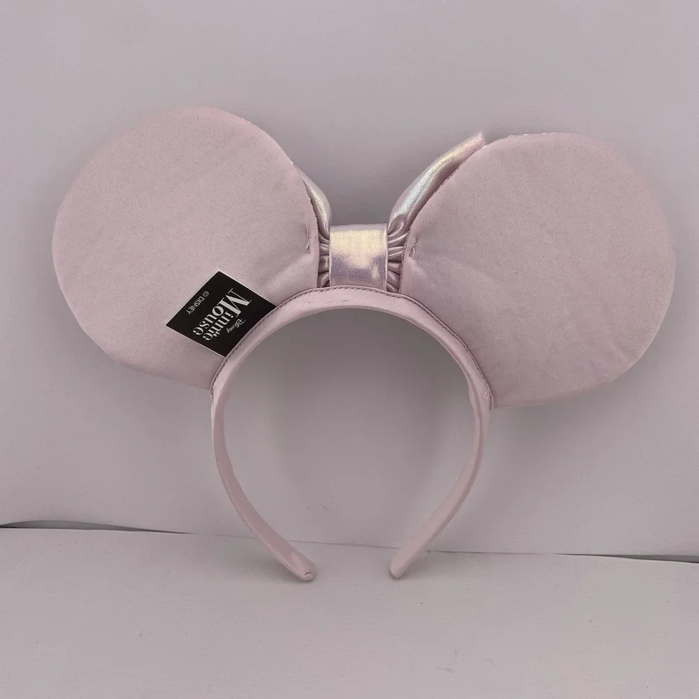 Disney‎ Minnie Mouse Ears Headband Sequin Polka Dot Bow Cosplay Costume Set of 3